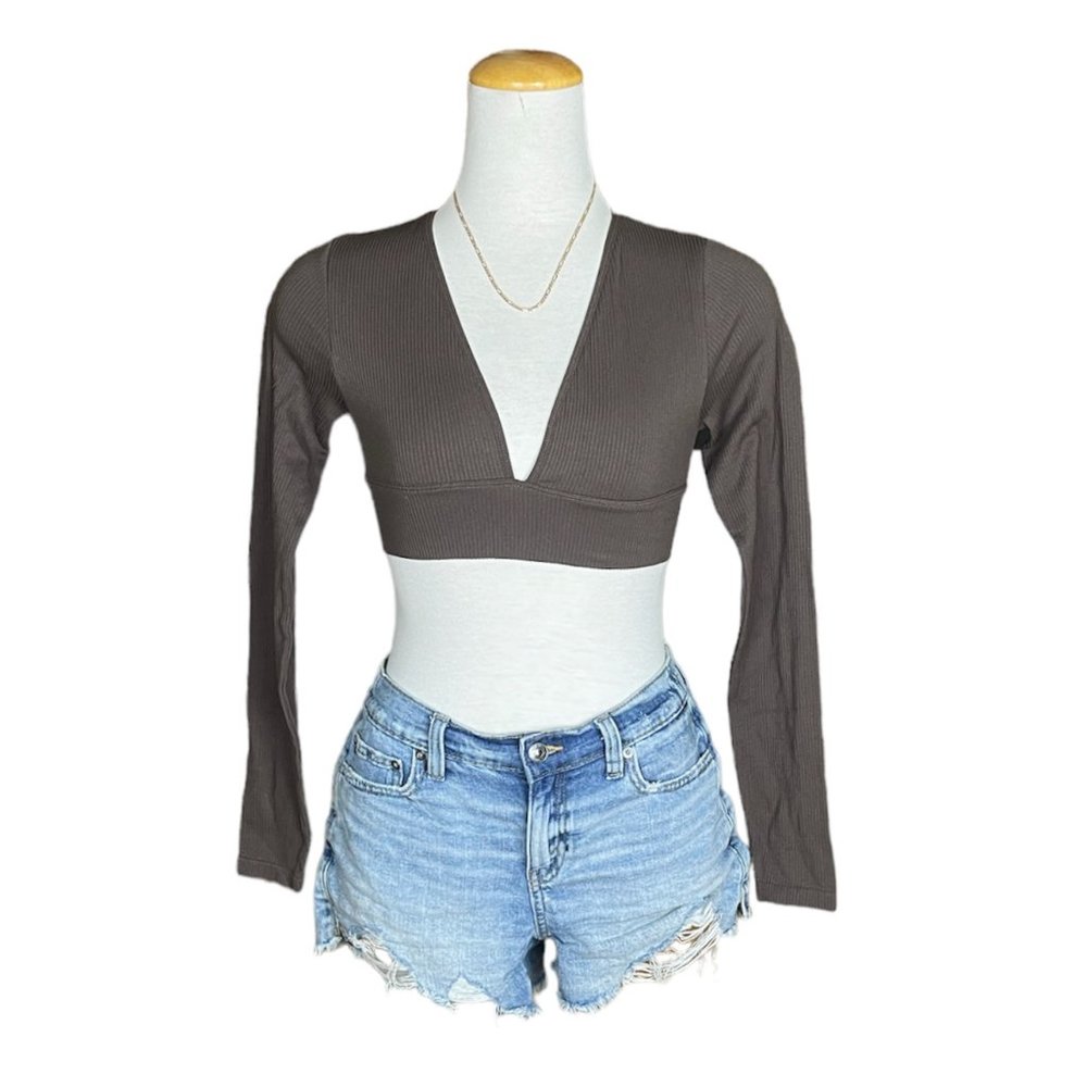 NWT GARAGE cropped long sleeve tee | various sizes